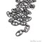 Black Finding Chain, Black Plated Jewelry Making Chain, DIY Necklace Chain, Assorted Styles, 1 foot, GemMartUSA (BPCH)